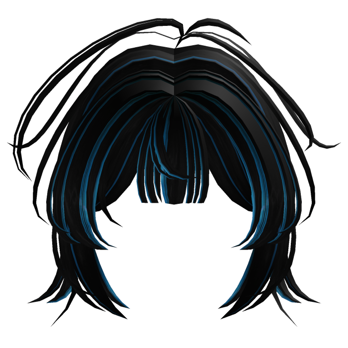 Fluffy Blue Bangs