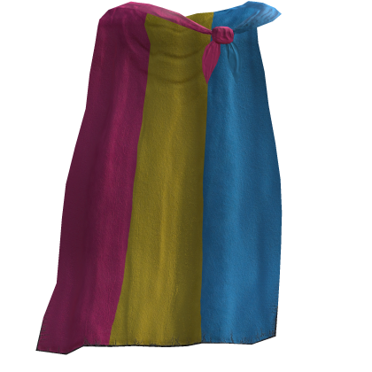 Pan Pride Flag Cape