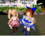 Blue and pink!