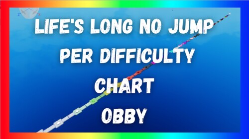 Life's Long No Jump Per Difficulty Chart Obby