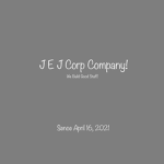 J E J CORP COMPANY! GROUP