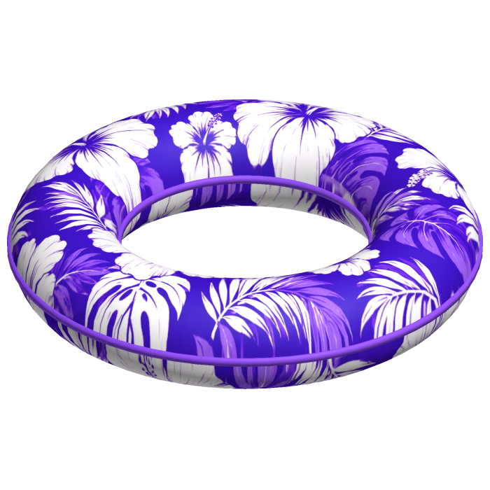 Violet Hibiscus Summer Floatie