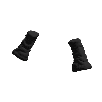 Chunky Black Arm Warmers