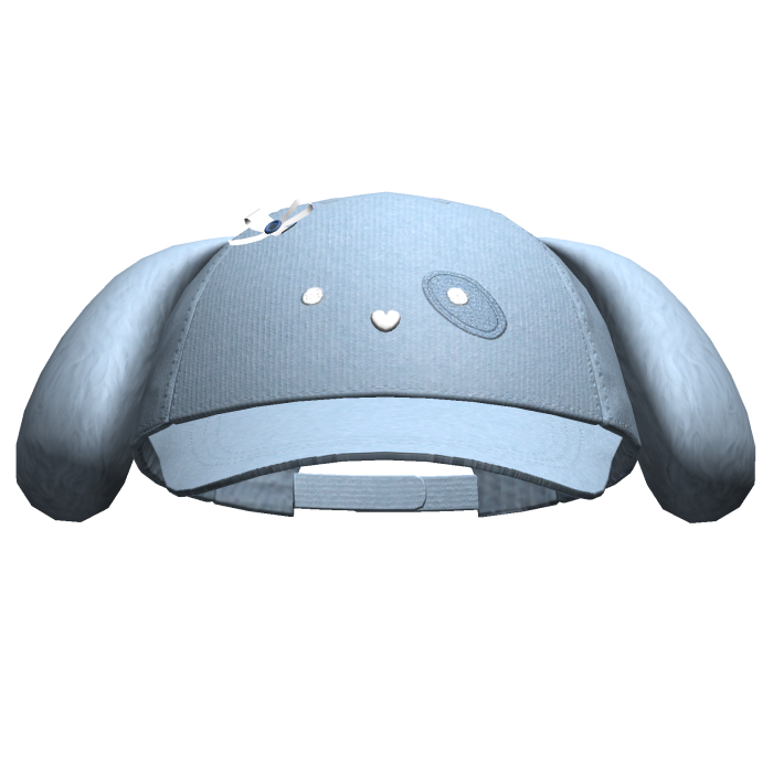 Kawaii Puppy Cap Sky Blue