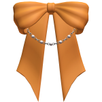 Orange Hair Bow