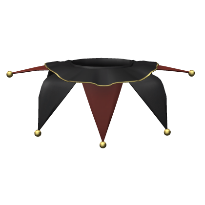 Creepy Red Jester Halloween Collar
