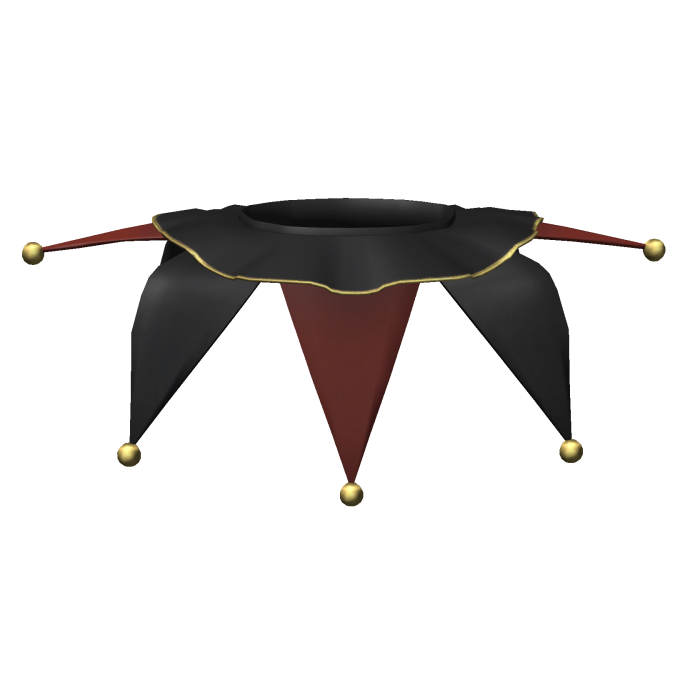 Creepy Red Jester Halloween Collar