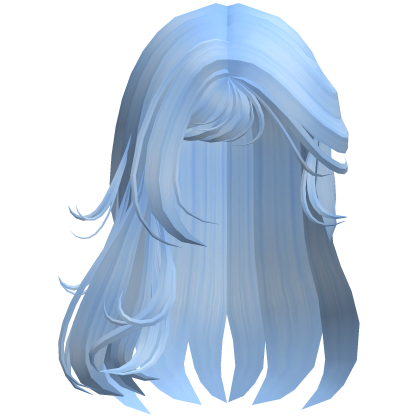 Emo Long Messy Hair w/ Side Bangs (Blue)