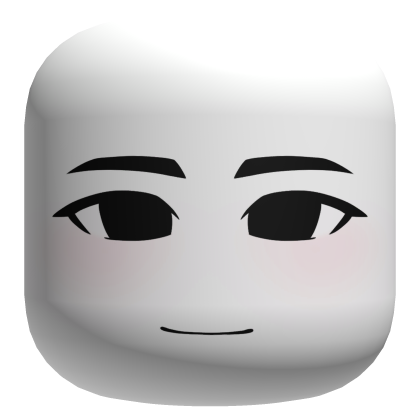 Smiling Boy Face - White Roblox item