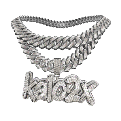 4.0 KALO2X chain iced out silver w diamonds dancin