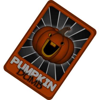 Pumpkin Dumb Trading Card