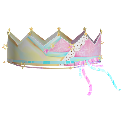 ♡ Cute kawaii colorful decora jester paper crown