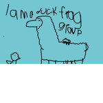 Lama duck frog group