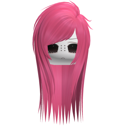 Emo Moe Pink Long Scene Hair
