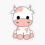 Strawberry cow milk shake