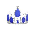 Glowing Blue Gemstone Tiara