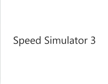 Speed Simulator 3