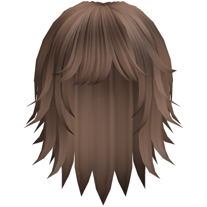 cute messy short moe hair in brown