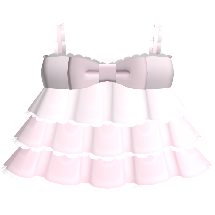 ♡ : cute pink layered ruffle baby doll dress