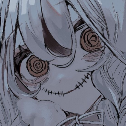 Creepy anime girl | Illusion | White Roblox decal