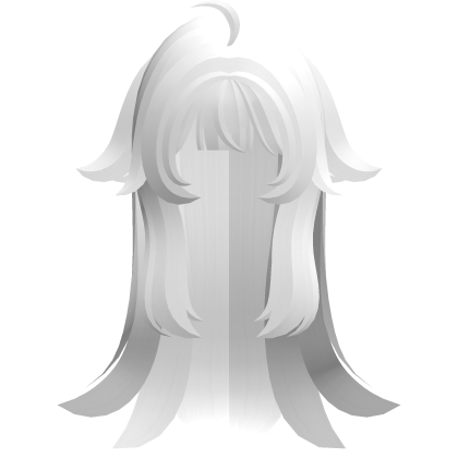 white messy vkei long wispy hair w tufts