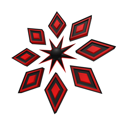 Fractal Star Halo (Red Black)