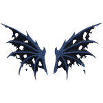 Cryptic Decay Creature Wings (Black & Blue)