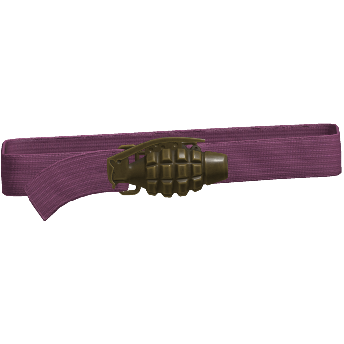 Y2k Grunge Grenade Belt Pink 1.0