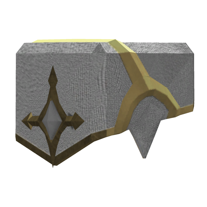 Royal Knight Right Shoulder - White Black