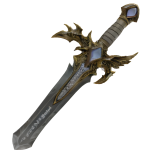 (CODE: LY8) Gold & White Runebound Sword