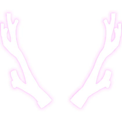 Glowing Pink Sakura Antlers (EMISSIVE) Roblox item