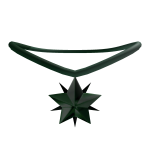 Dark Green Star Pendant