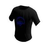 Black Builder_Boy T-Shirt With Blue Logo