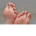 Stealing your moms' toes