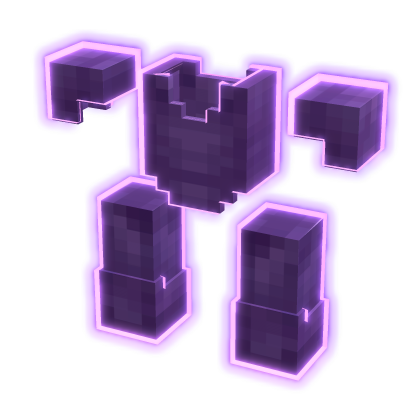 [Glow In Game] Enchanted Full Hell Steel Armor