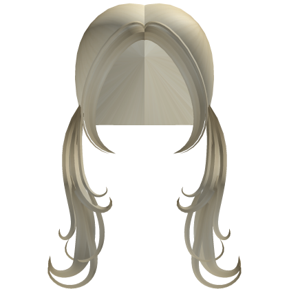 ♡: pretty blonde low wispy flowy pigtails