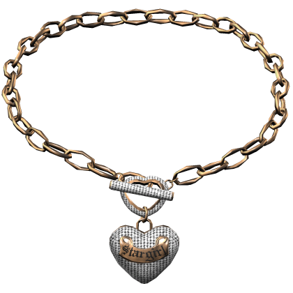 Bronze Stargirl Heart Toggle Necklace