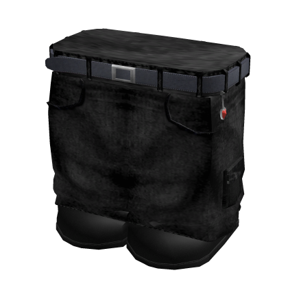 Baggy Black Jeans Y2K 1 0 Blocky Roblox catalog item