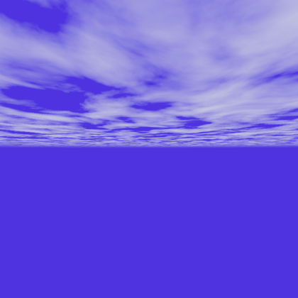 Swirly blue sky