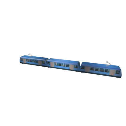 long automatic train with pantographs on tp