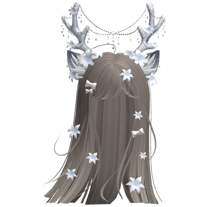 Ethereal Christmas Fairy Fawn Hair w/ Antlers