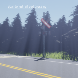 Abandoned Railway Crossing: Fictional CN Line
