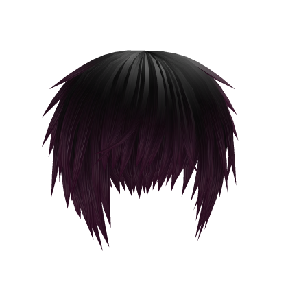 Black nd Purple Emo hair Roblox item