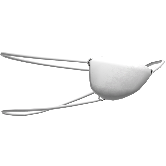 White Emo Cadet Eyepatch