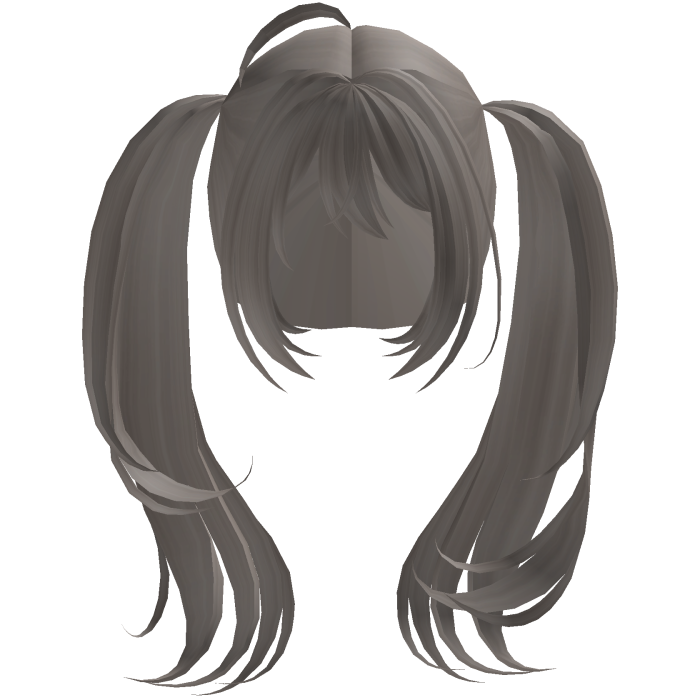 Ash brown Big long anime tails egirl cute kawaii