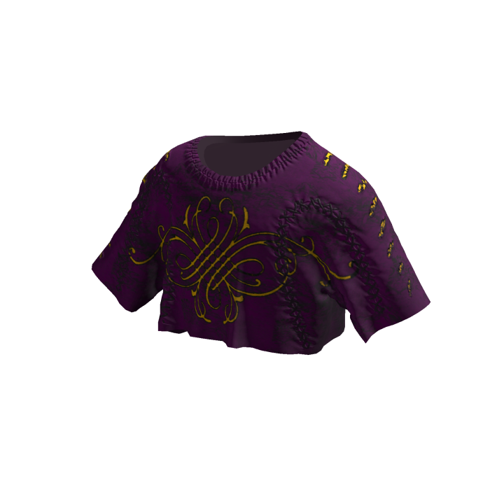 Cropped Baggy Y2K Graphic Tee (Purple)