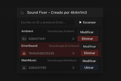 Sound Fixer – Escáner y buscador de audios