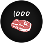 You ate 1000 meat!
