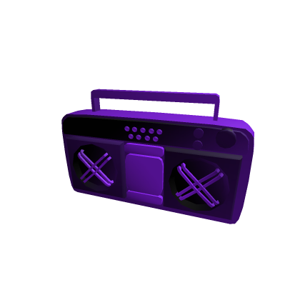 black-purple boombox\radio\music speaker audio