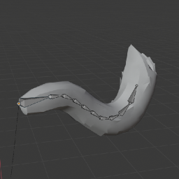 skinned mesh tail